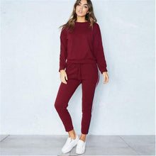 Load image into Gallery viewer, Z&P 2019 2Pcs Women Ladies Tracksuit Crop Hoodies Sweatshirt Pants Sets long-sleeved Suit Casual Sportswear