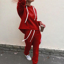 Load image into Gallery viewer, 2018 Autumn Tracksuit Long Sleeve Thicken Hooded Sweatshirts 2 Piece Set Casual Sport Suit Women Tracksuit Set
