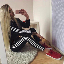 Load image into Gallery viewer, Z&amp;P 2019 New 2Pcs Women Ladies Tracksuit Crop Hoodies Sweatshirt Pants Sets Leisure Wear Casual Suit Clothes Set

