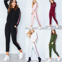 Load image into Gallery viewer, Z&amp;P 2019 2Pcs Women Ladies Tracksuit Crop Hoodies Sweatshirt Pants Sets long-sleeved Suit  Casual Sportswear
